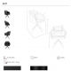 Scaune - Scaun modern pivotant piele sintetica Black