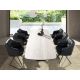 Scaune - Scaun modern pivotant piele sintetica Black