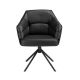 Scaune - Scaun modern pivotant piele sintetica Black