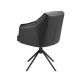 Scaune - Scaun modern pivotant piele sintetica Black