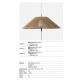 Pendule - Lustra exterior suspendata portabila IP65 SAIGON OUT C100 ochre