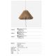 Pendule - Lustra exterior suspendata portabila IP65 SAIGON OUT C70 ochre