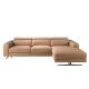 Coltare - Coltar LUX design italian cu sezlong dreapta Piele Naturala, Brown