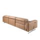 Coltare - Coltar LUX design italian cu sezlong dreapta Piele Naturala, Brown