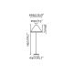 Stalpi - Lampadar exterior IP65 SAIGON OUT C70 ocru