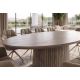 Mese dining - Masa sufragerie ART DECO 220cm lemn masiv de mango, gri fumuriu