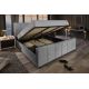 Paturi - Pat PRESTIGE 180x200cm boucle gri cu spatiu de depozitare