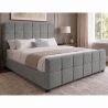 Pat PRESTIGE 180x200cm boucle gri cu spatiu de depozitare