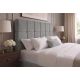 Paturi - Pat PRESTIGE 180x200cm boucle gri cu spatiu de depozitare