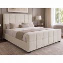 Pat PRESTIGE 160x200cm boucle gri cu spatiu de depozitare