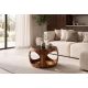 Masute Living - Masuta de cafea rotunda ORGANIC LOOP 60cm Sheesham