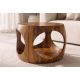 Masute Living - Masuta de cafea rotunda ORGANIC LOOP 60cm Sheesham