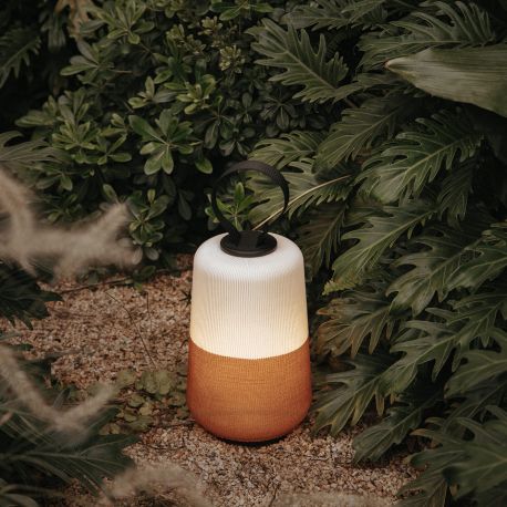 Lampi decorative si solare - Lampa portabila exterior IP54 MUNA alb/orange