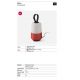 Lampi decorative si solare - Lampa portabila exterior IP54 MUNA alb/orange