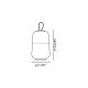 Lampi decorative si solare - Lampa portabila exterior IP54 MUNA alb/orange