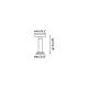Lampi decorative si solare - Lampa portabila exterior solara IP44 CAIRO negru
