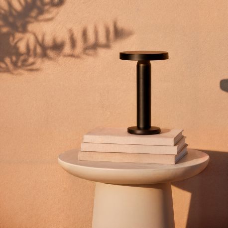Lampi decorative si solare - Lampa portabila exterior solara IP44 CAIRO negru