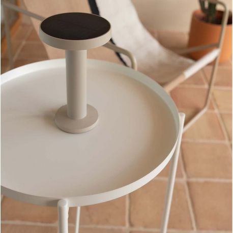 Lampi decorative si solare - Lampa portabila exterior solara IP44 CAIRO sand