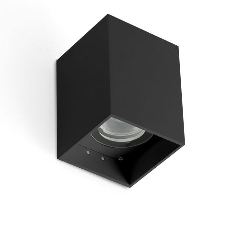 Aplice - Aplica LED exterior ambiental IP65 KOV 1L Black square 6W 2700K