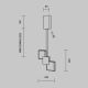 Pendule, Lustre suspendate - Pendul, Lustra suspendata LED metal platinum Quadro