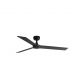 Lustre cu ventilator - Ventilator cu telecomanda RUDDER 3 L negru/nuc