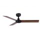 Lustre cu ventilator - Ventilator cu telecomanda RUDDER 3 S negru/nuc
