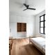Lustre cu ventilator - Ventilator cu telecomanda RUDDER 3 S negru/nuc