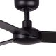 Lustre cu ventilator - Ventilator cu telecomanda RUDDER 3 S negru/nuc