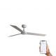 Lustre cu ventilator - Ventilator tavan smart sistem TUYA si telecomanda RUDDER 3 L alb/frasin