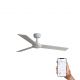 Lustre cu ventilator - Ventilator tavan smart sistem TUYA si telecomanda RUDDER 3 S alb/frasin