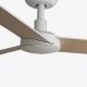 Lustre cu ventilator - Ventilator tavan smart sistem TUYA si telecomanda RUDDER 3 S alb/frasin