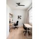 Lustre cu ventilator - Ventilator tavan smart sistem TUYA si telecomanda RUDDER 3 S negru/nuc