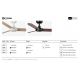 Lustre cu ventilator - Ventilator incastrabil tavan cu telecomanda RUDDER 3 S negru/nuc