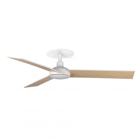 Lustre cu ventilator - Ventilator incastrabil tavan cu telecomanda RUDDER 3 S alb/frasin