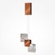 Pendule, Lustre suspendate - Pendul, Lustra suspendata LED metal cupru Quadro
