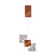 Pendule, Lustre suspendate - Pendul, Lustra suspendata LED metal cupru Quadro