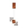 Pendul, Lustra suspendata LED metal cupru Quadro
