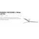 Lustre cu ventilator - Ventilator incastrabil tavan cu telecomanda RUDDER 3 L alb/frasin