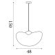 Pendule, Lustre suspendate - Lustra/Pendul design decorativ Ripple 1L