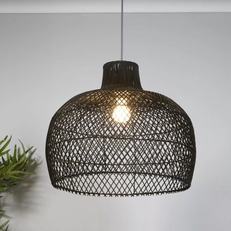 Pendule, Lustre suspendate - Lustra/Pendul din ratan design decorativ Bell 50cm
