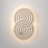 Aplica de perete LED ceramica bej Rock garden 