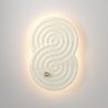 Aplica de perete LED ceramica alba Rock garden 