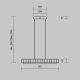 Pendule, Lustre suspendate - Lustra suspendata LED metal auriu, sticla Majesty