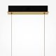 Pendule, Lustre suspendate - Lustra suspendata LED metal auriu, sticla Majesty