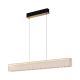Lustra suspendata LED metal auriu, sticla Majesty