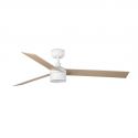 Lustra LED cu Ventilator tavan cu telecomanda RUDDER TEK 3 L alb/frasin 2700K