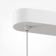 Pendule, Lustre suspendate - Lustra alba cu 3 pendule LED Spume