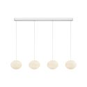 Lustra alba cu 3 pendule LED Spume