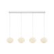Lustra alba cu 3 pendule LED Spume