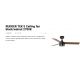 Lustre cu ventilator - Lustra LED cu Ventilator tavan cu telecomanda RUDDER TEK 3 S negru/nuc 2700K